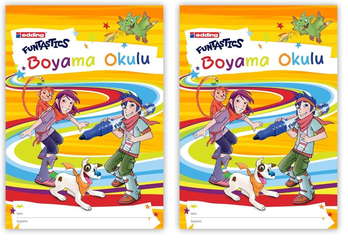edding Funtastics Eğitici Boyama Defteri 2li paket