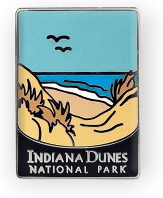 Indiana Dunes National Park Pin - Porter Laporte Lake Michigan, Traveler Series