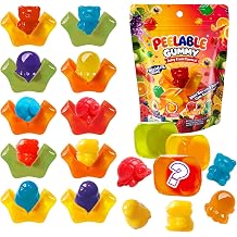 DelicYum Blind Cube Animal-Shaped Gummies Resealable Pack,Variety Fruits