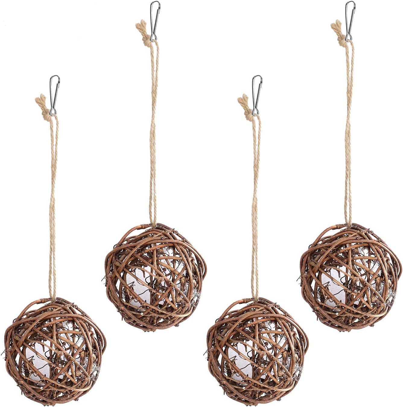 Set of 4 Hummingbird Nesters Bird Toys Bird Nest Hanging Balls Stuffed