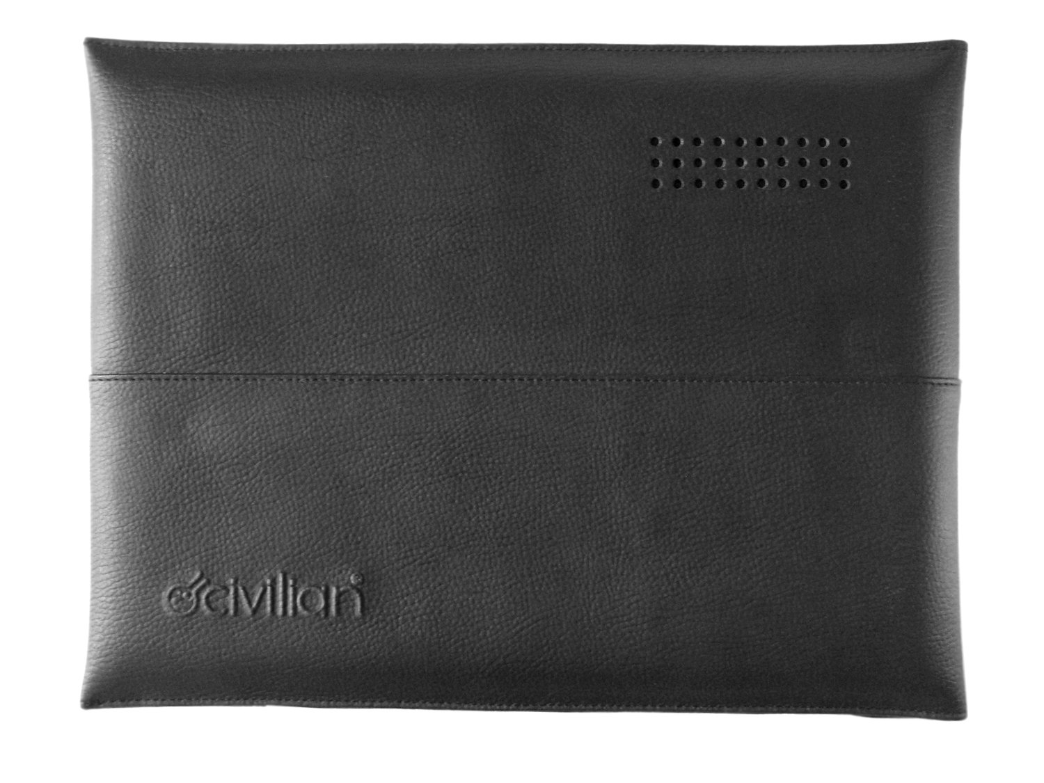 CivilianLab Manila - Funda para MacBook Air (Piel, 11"), diseño de sobre, Color Negro