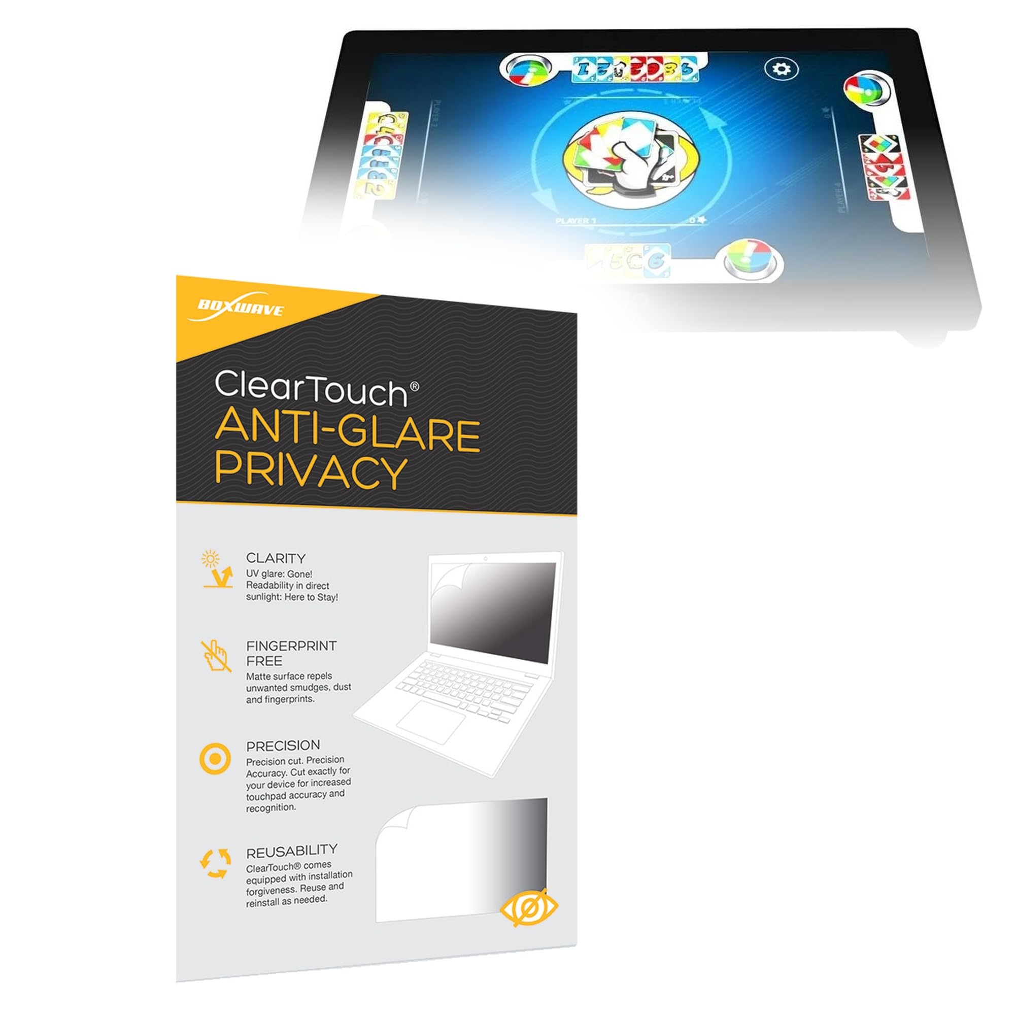 BoxWave Screen Protector Compatible with Arcade1Up Infinity Game Board (18 in) - ClearTouch Anti-Glare Privacy (2-Pack), Privacy Screen Protector Flexible Film Anti-Glare
