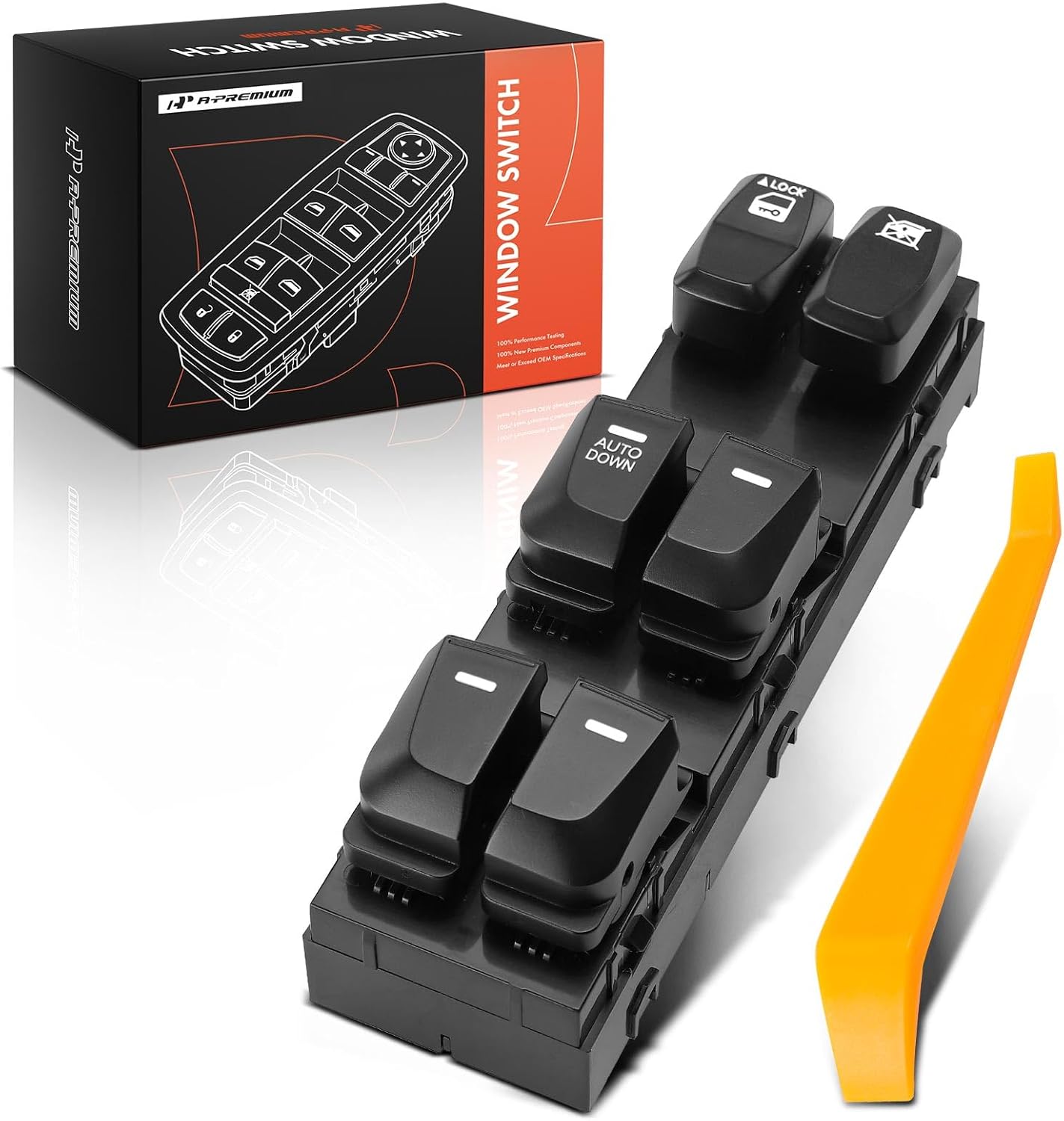 A-Premium Master Power Window Switch Compatible with Hyundai Tucson 2009-2015, Front Left Driver Side, Replace# 935702S1509P