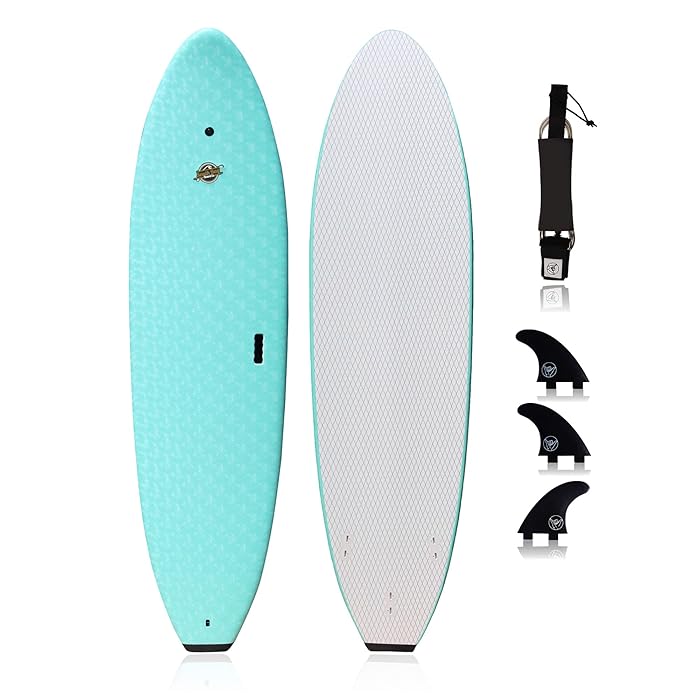 Buy South Bay Board Co. Premium Beginner Soft Top Surfboards 7' 8' 8'8 Sizes The Best