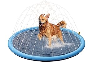 Sprinkler Dog Splash Pad for Summertime Doggie Pool Fun