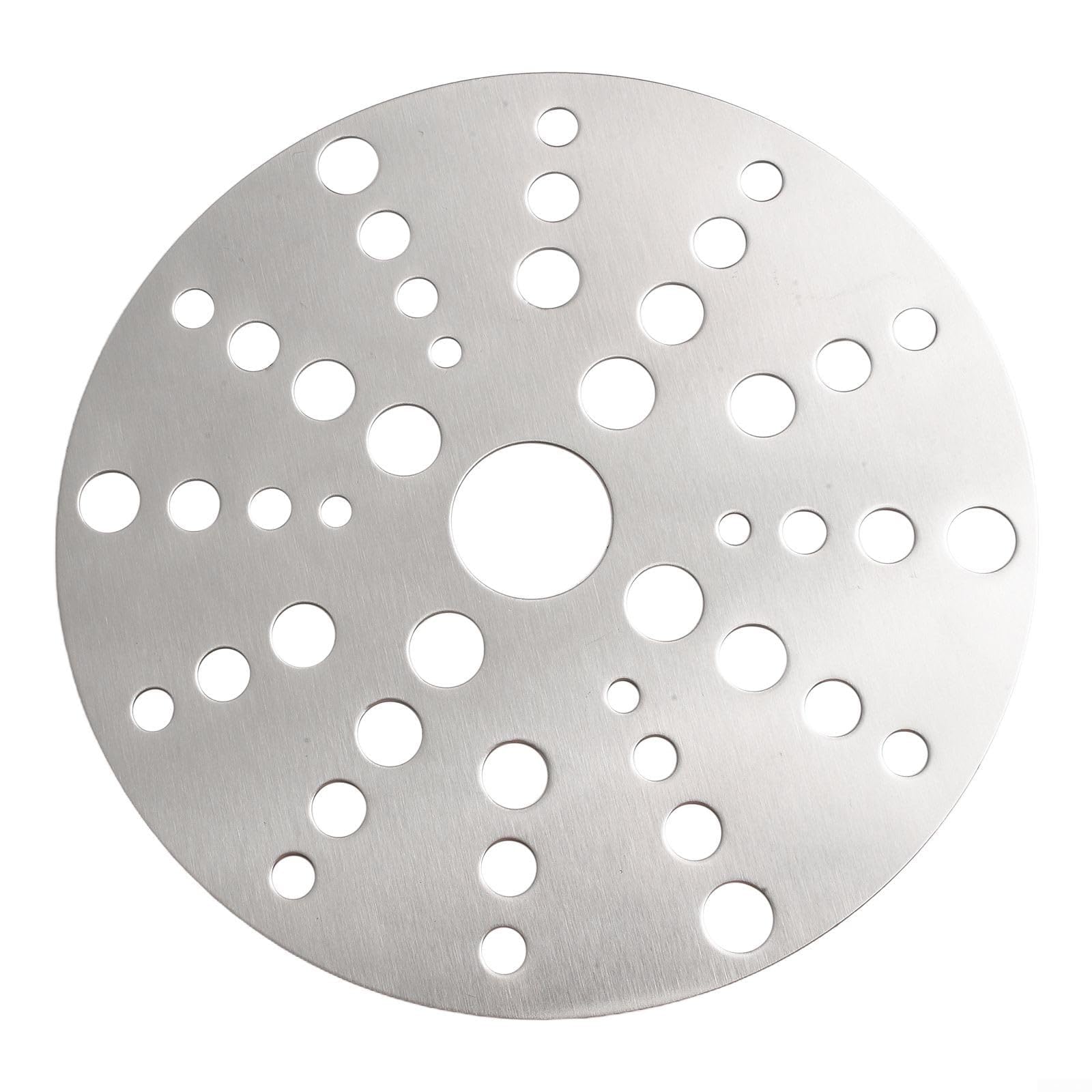 Placa adaptadora de difusor de calor de acero inoxidable para uso en cocinas de inducción con ollas de vidrio y otros utensilios de cocina no magnéticos para transferencia de calor uniforme (18 cm)