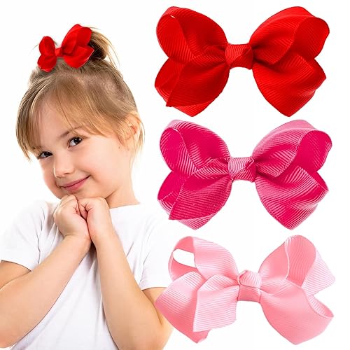 Amaxiu 3 pinzas para el pelo con cinta, pasadores pequeños de 3 pulgadas, horquilla de color sólido, soporte para cola de caballo vintage,