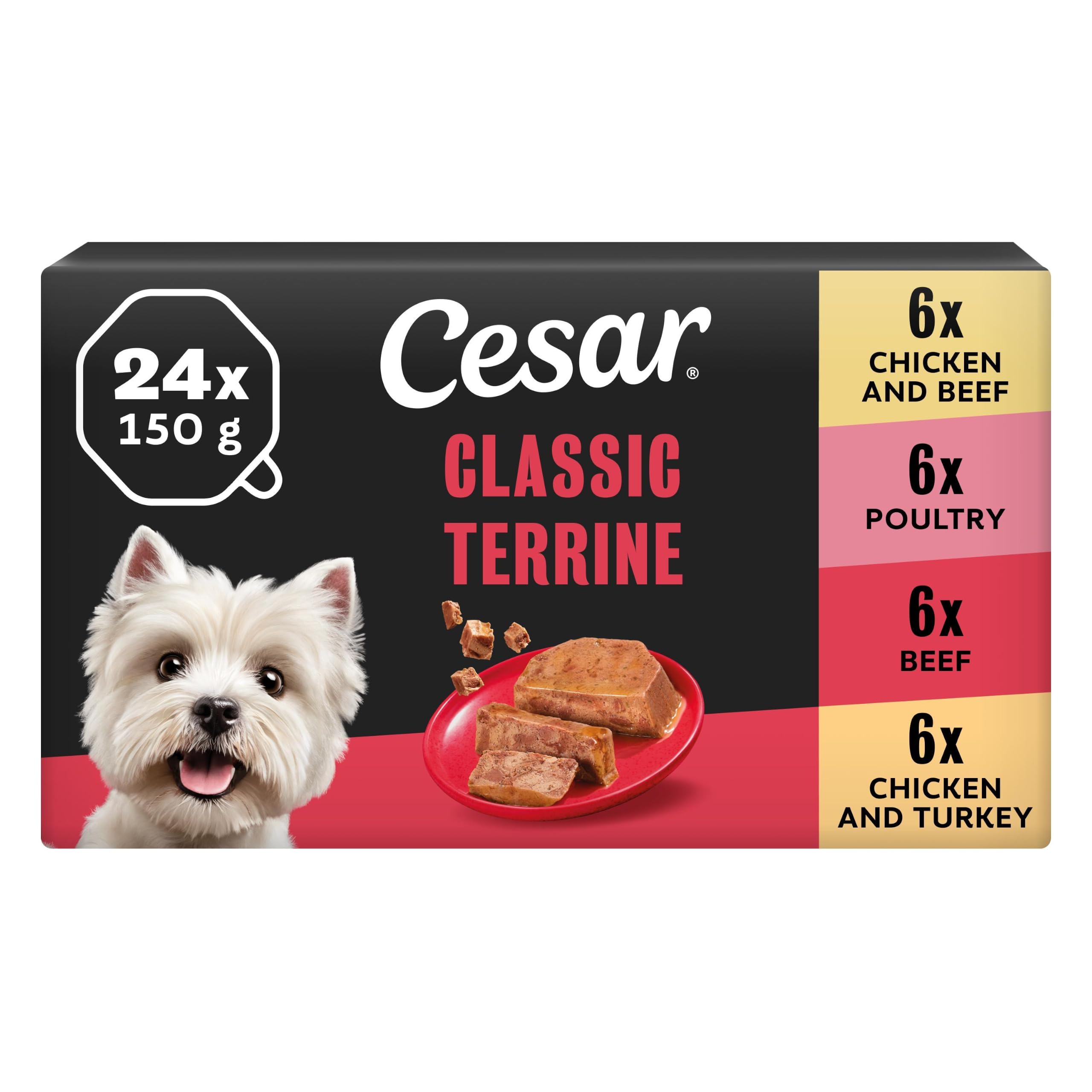 Cesar Classic Terrine Trays In Loaf Mega Pack - 24 X 150G