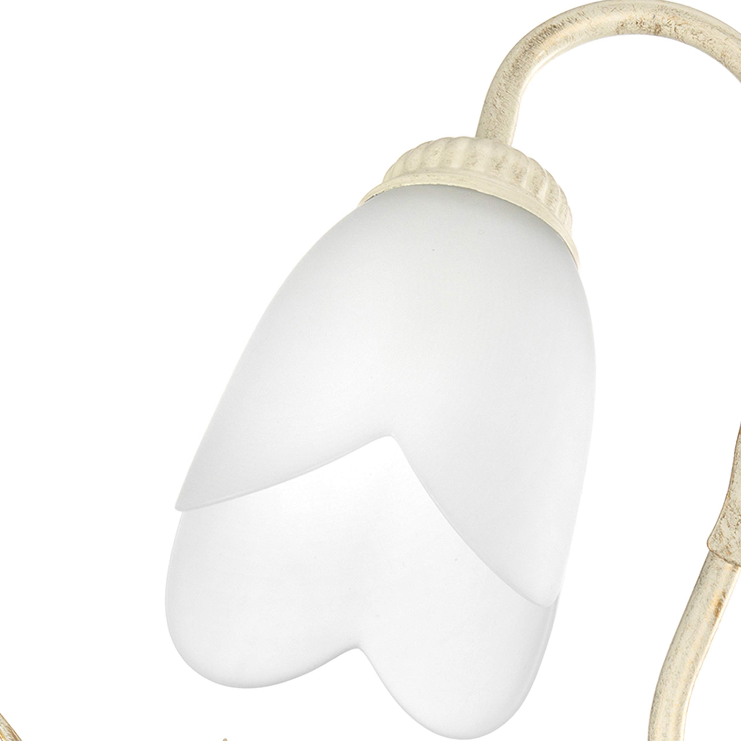 ONLI Lampadario 5 luci Doppio Giro Color Avorio