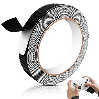 1 Rolls Rubber Grip Tape, 0.8In x 16Ft Ultra-Thin Strong Adhesive Anti-Slip Waterproof Heat Resistant Wear-Resistant Cushion Pad, Making Handles or Contact Surfaces Safer, with Grip and Comfort