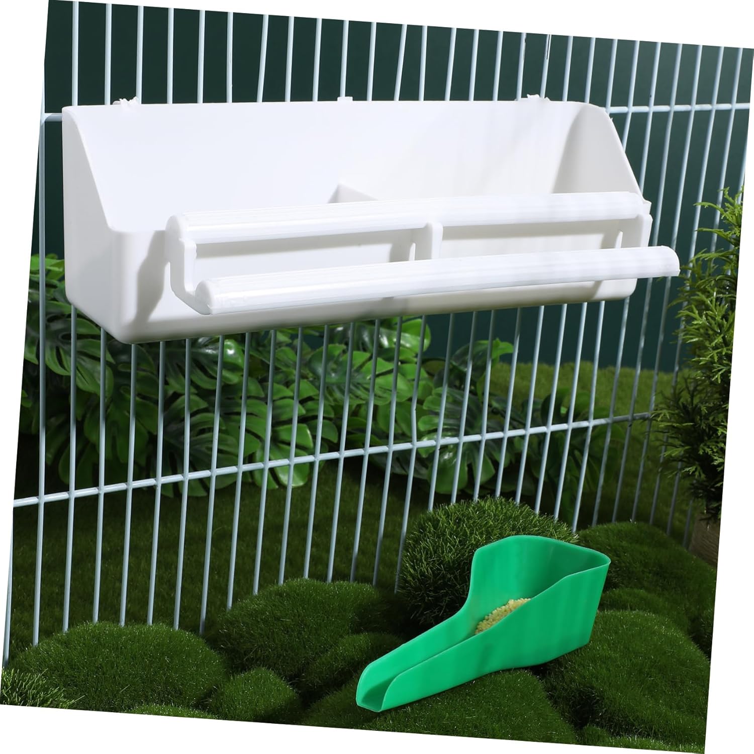 BESPORTBLE 3sets Parrot Feeder Box Spoon Bird Food Container Bird Water Feeder Accessories
