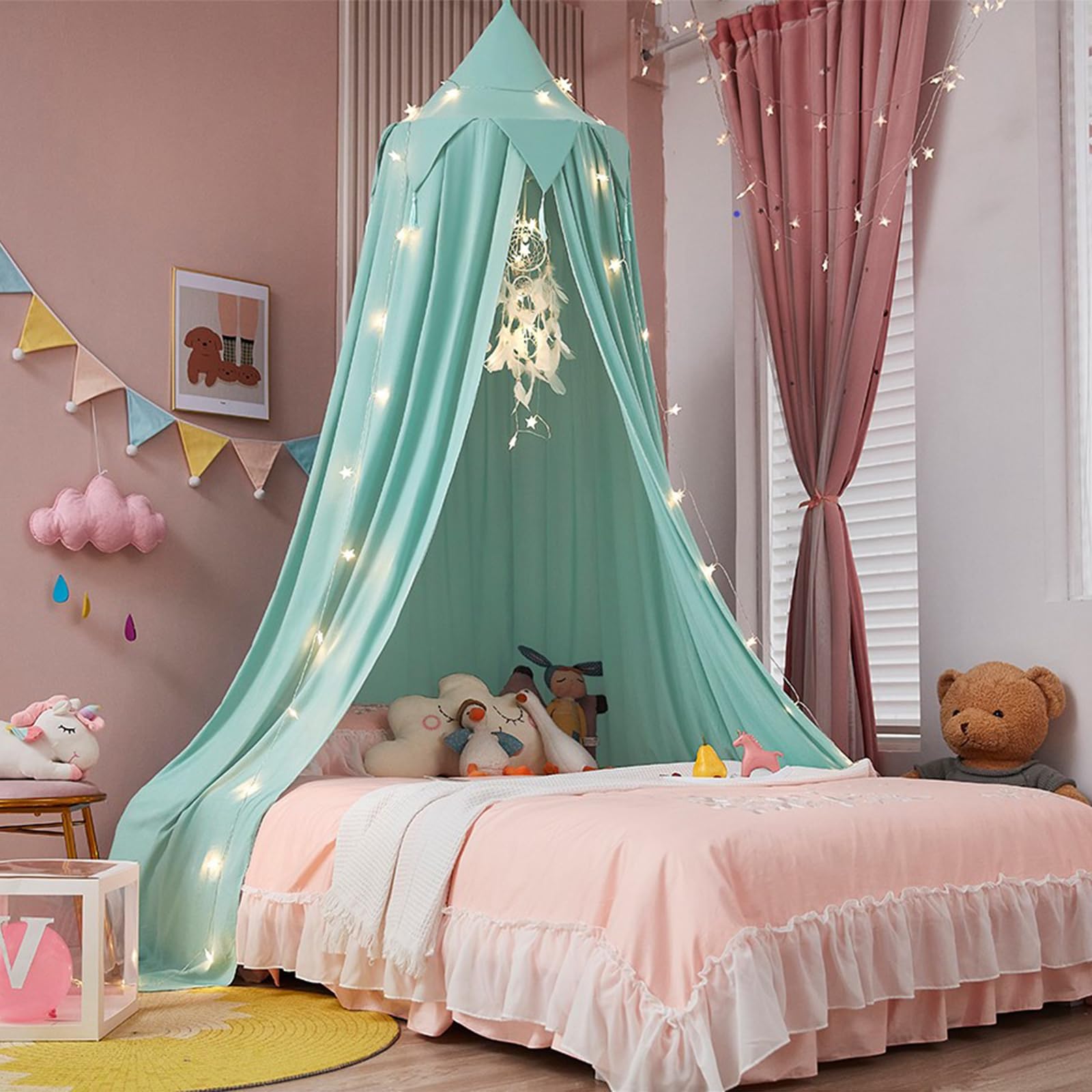 ZIQINPSQ Bed Canopy,Mosquito Protection,Mosquito Net Double Bed and Single Bed,Insect Repellent Foldable Portable for Girls Home Garden
