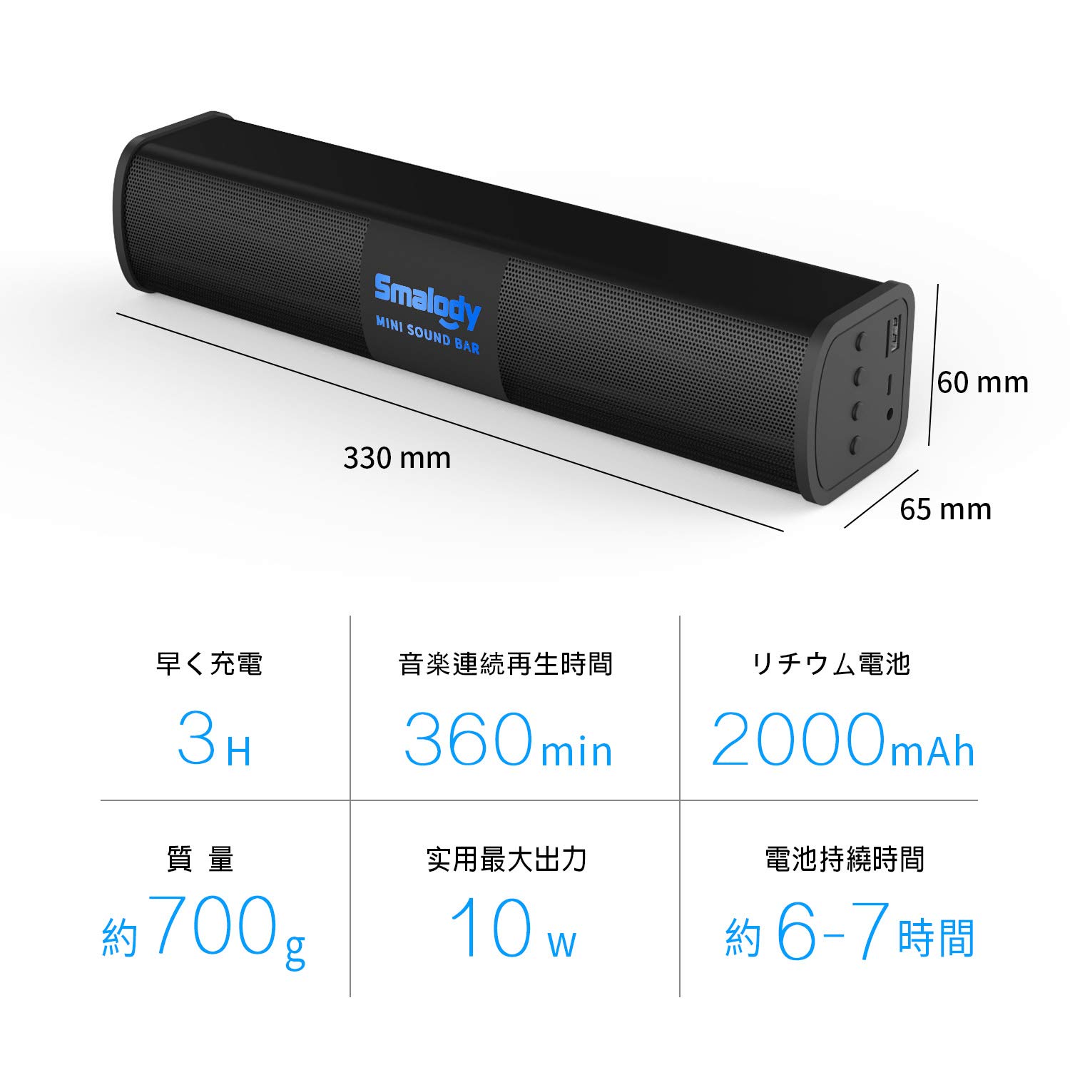 Amazon.co.jp: Bluetooth スピーカー ブルートゥーススピーカーSmalody
