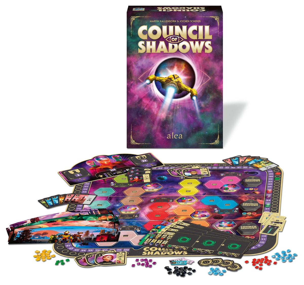 Ravensburger - Alea Council of Shadows | Juegos De Mesa Adulto | Juego para Niños A Partir De 14 Años | 1-4 Jugadores | Regalos Originales | Juegos De Mesa
