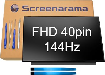 SCREENARAMA New Screen Replacement for Acer Predator Helios 300 PH315-54 | 40pin 144Hz FHD Matte IPS 1920x1080 LCD LED Display with Tools and Tape