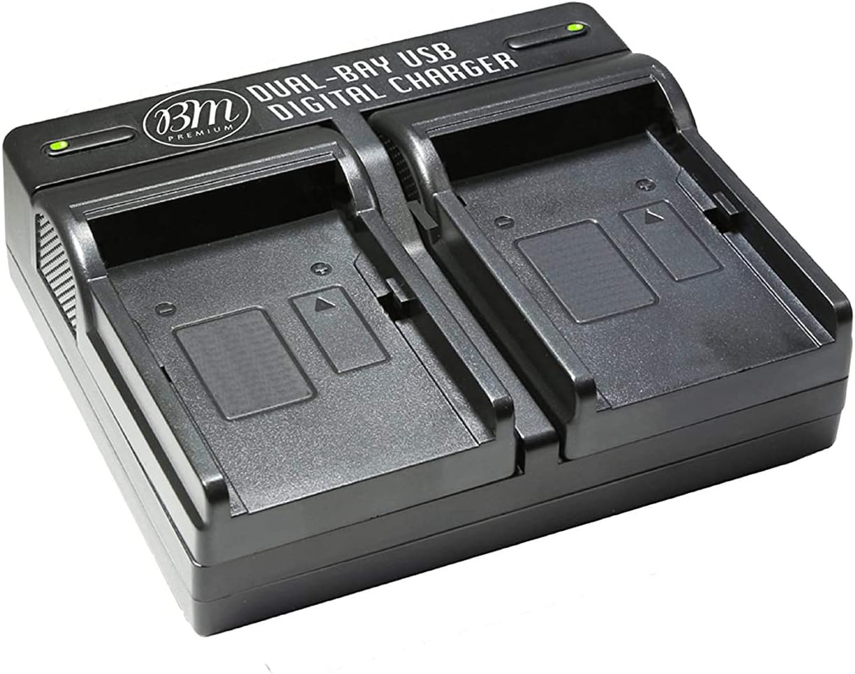 BM Premium Dual Battery Charger for Olympus OM-D E-M1 Mark II Camera