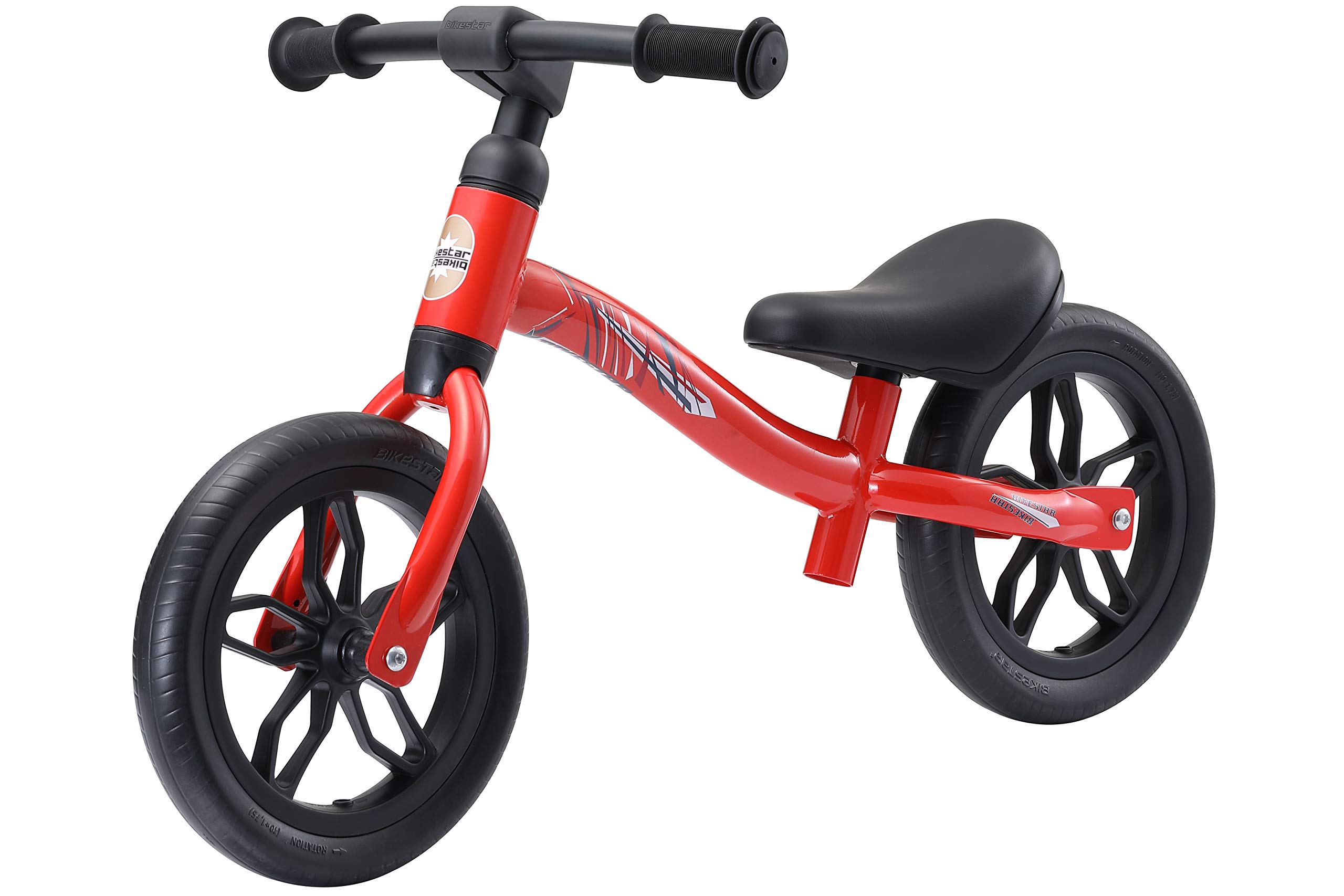 BIKESTAR 2-in-1 Bicicletta Senza Pedali Peso Leggero (3KG!) per Bambino et Bambina 2-3 Anni | Bici Senza Pedali Bambini 10 Pollici Eco | Rosso