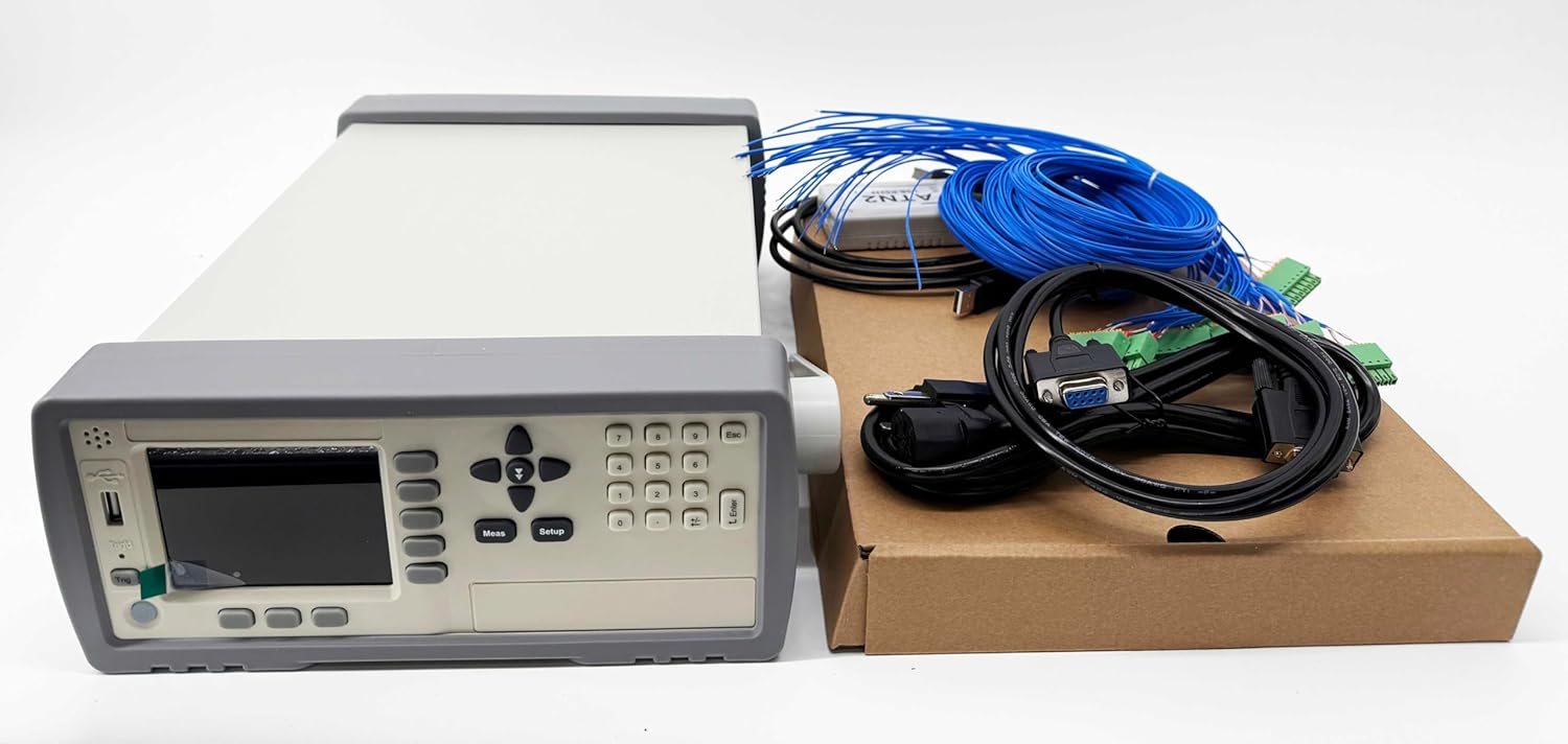 Multi-Channel Temperature Meter 32 Channel Thermocouple Thermometer Data Logger Recorder with Range -200℃ to 1800℃ Thermocouple J/K/T/E/S/N/B/R USB RS232C Interface Data Acquisition Software