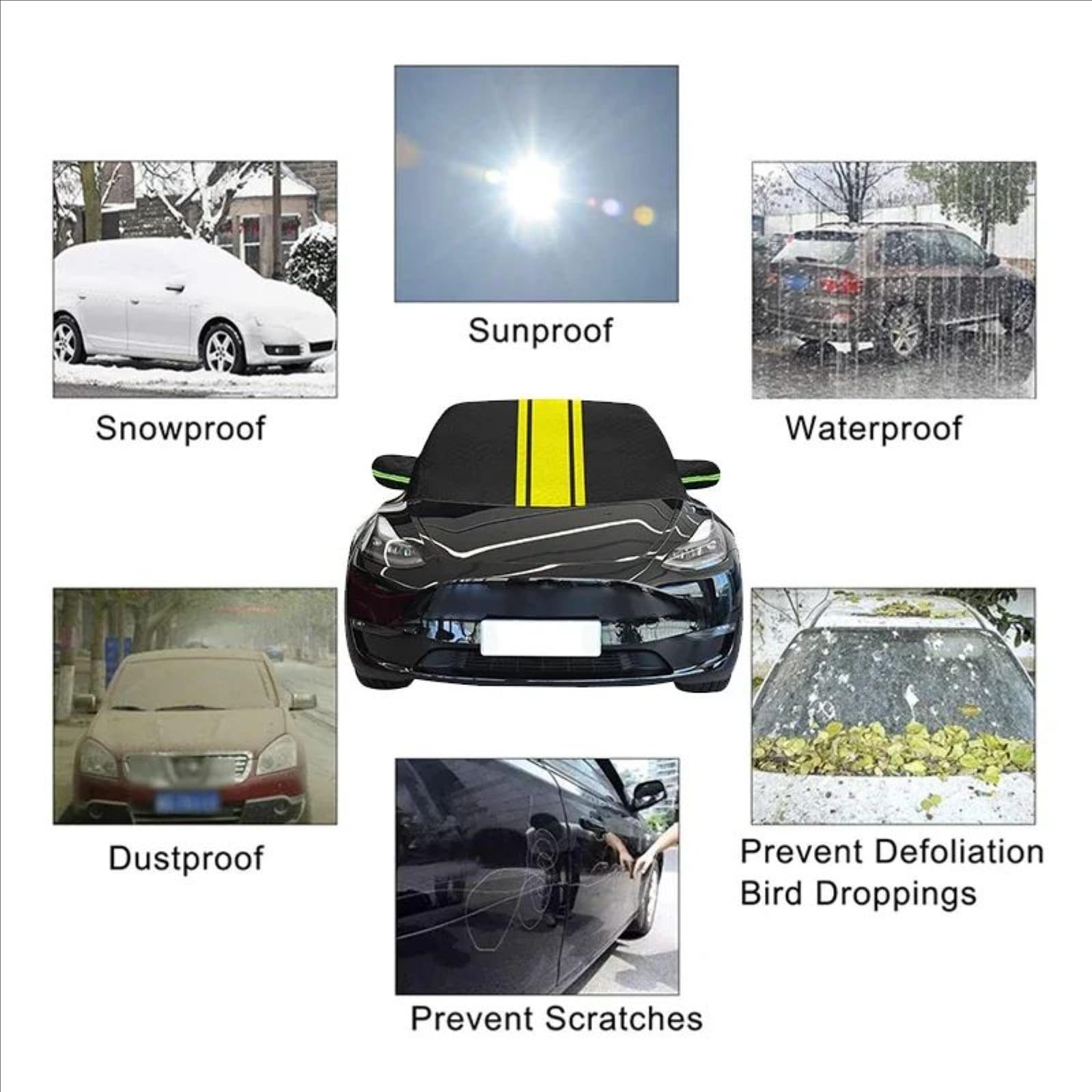 Pokrowiec na przednią szybę samochodu do Chevroleta Lacetti-Nubira/Maliu/Orlando/Rezzo/Spark/Trax/Volt, składana zimowa przednia osłona samochodu przed promieniami UV ochrona przed lodem ochrona