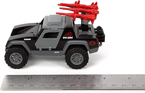 Miniatura 3 de Jada Toys G.I. Joe 1:32 Stinger - Coche fundido a presión con figura de comandante Cobra de 1.65 pulgadas, juguetes para niños y adultos