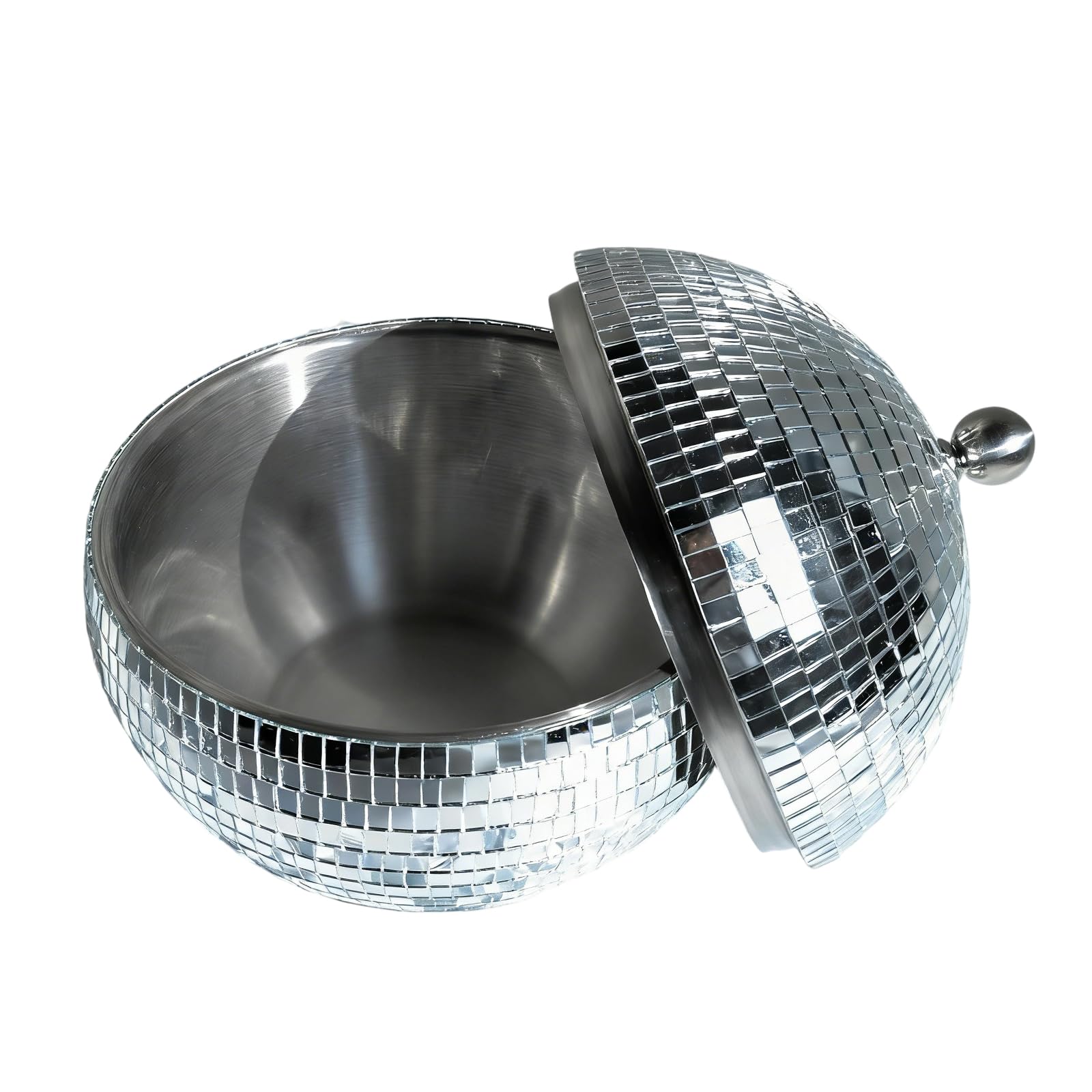 HDOYTXXM Reflective Mirrored Ice Bucket Drink Coolers Discos Ball Container for Outdoor Indoor Parties Event and Festivals Discos Ball Bucket