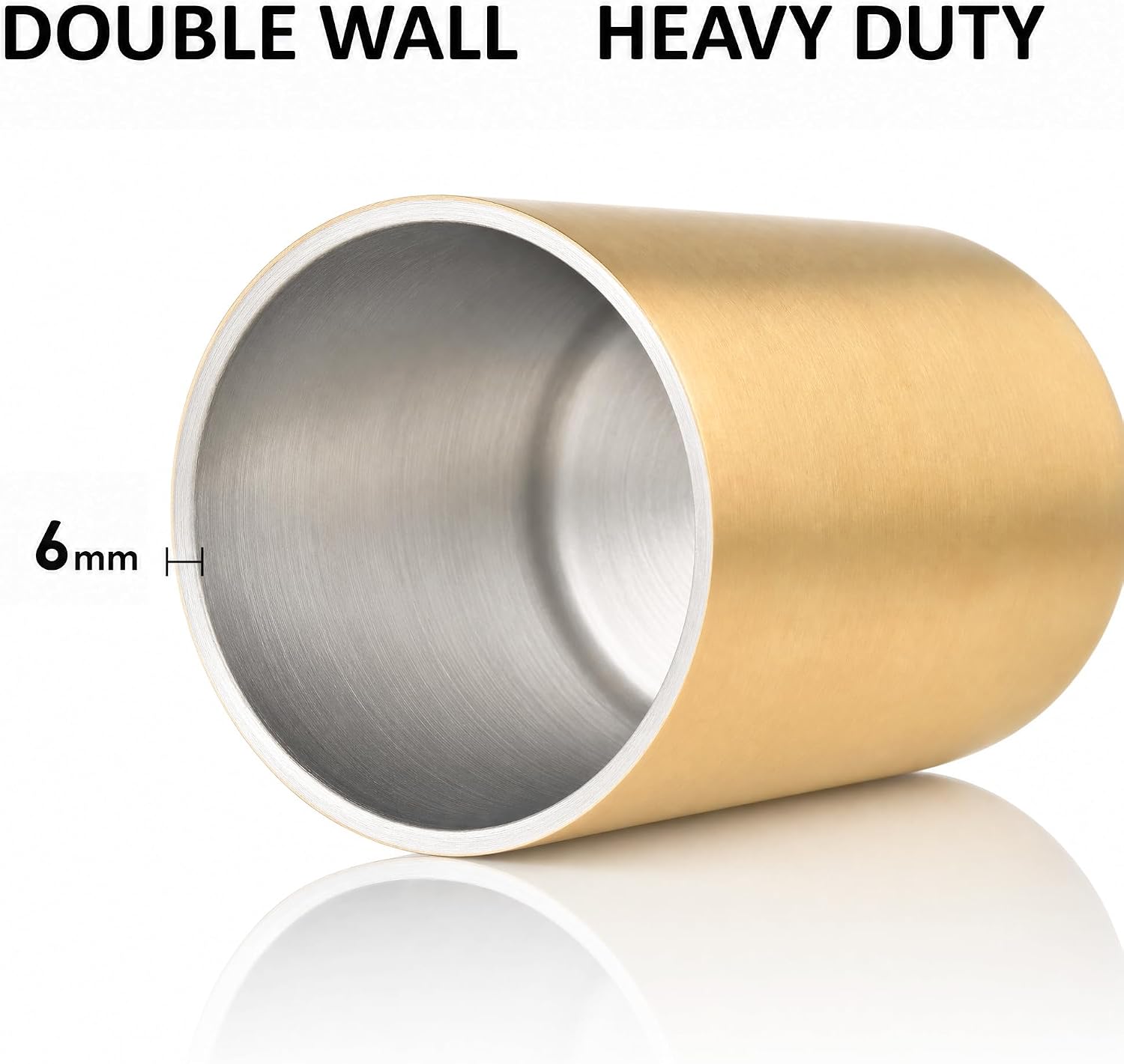 Gold 304 Stainless Steel Kitchen Utensil Holder for Countertop