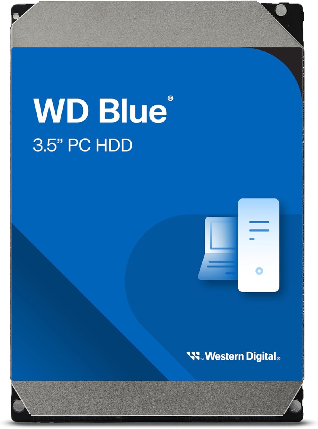 Western Digital 4TB WD Blue PC Internal Hard Drive HDD - 5400 RPM, SATA 6 Gb/s, 128 MB Cache, 3.5" - WD40EZZX
