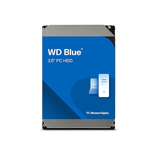 Western Digital 4TB WD Blue PC Internal Hard Drive HDD - 5400 RPM, SATA 6 Gb/s, 128 MB Cache, 3.5" - WD40EZZX