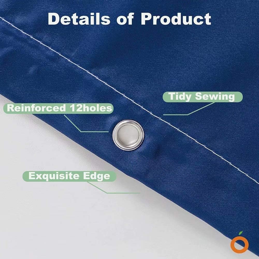 Ofat Home Green Mountain Forest Moon Star Cloud Kids Shower Curtain Sets with Hooks for Bathroom, Waterproof Fabric No Liner Needed Washable, 72x72 inches，90GSM Fabric