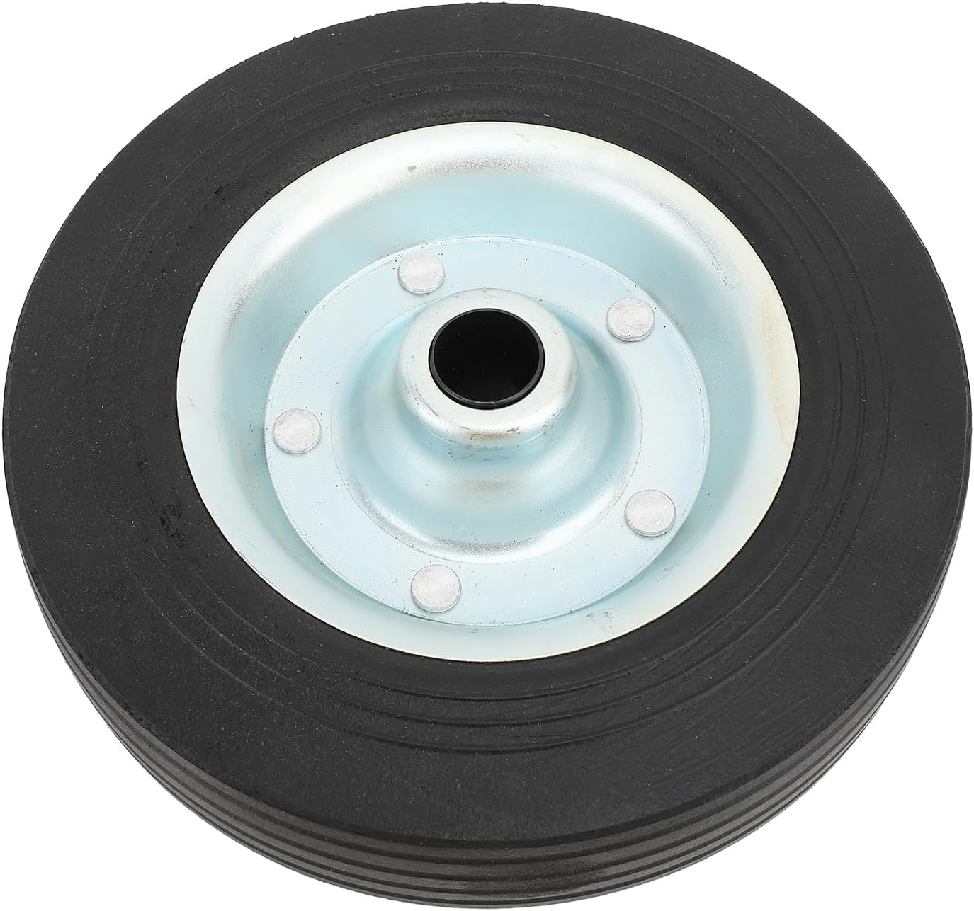 WALFRONT Trailer Jack Wheel Replacement, Heavy Duty Rubber Wheel 8 Inch, 1100lbs Capacity for Boat Trailer and RV Use