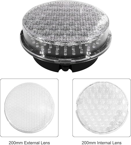 Miniatura 5 de BBMi DC9-36V 200mm (8inch) Señal de tráfico de Stop & Go rojo/verde, IP65 impermeable LED industrial luz de parada, indicador de advertencia