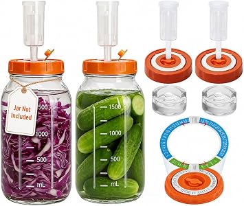 2 Pack Fermentation Kit for 3.3" Wide Mouth Mason Jar No Jars
