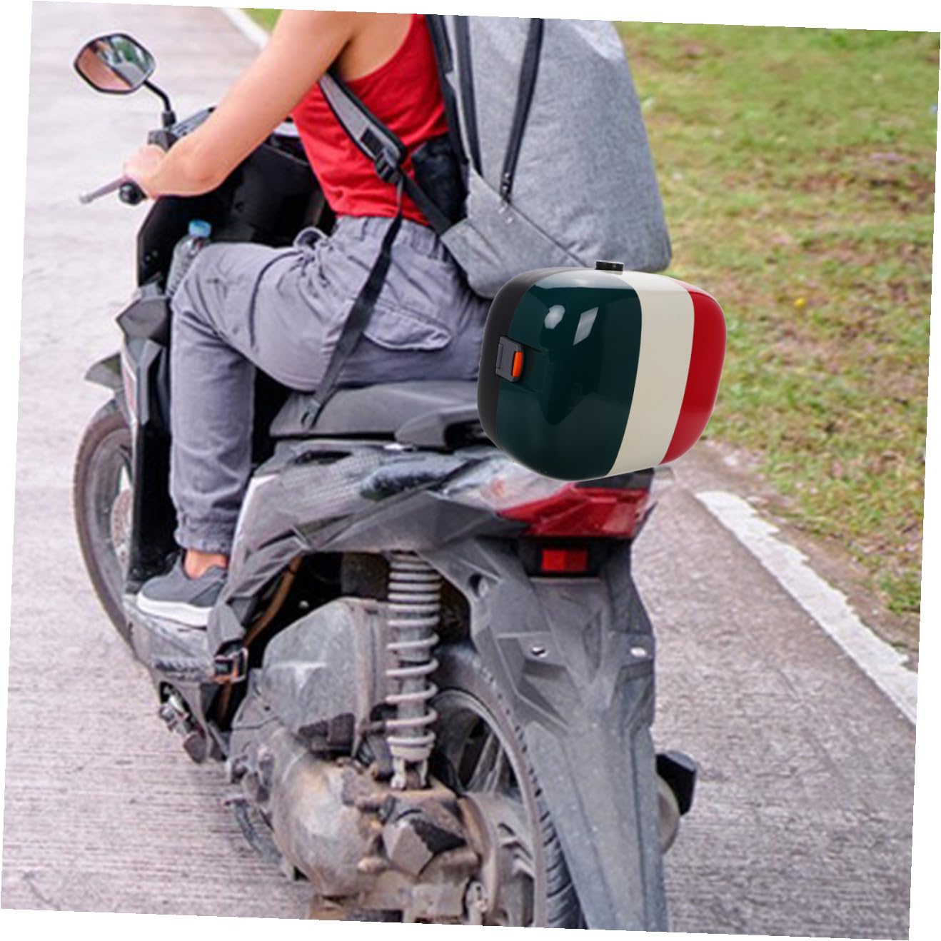 OUNONA Borsa Posteriore Per Bicicletta Borsa Portaoggetti Grande Capacità Di Stoccaggio Installazione Rapida Senza Strumenti
