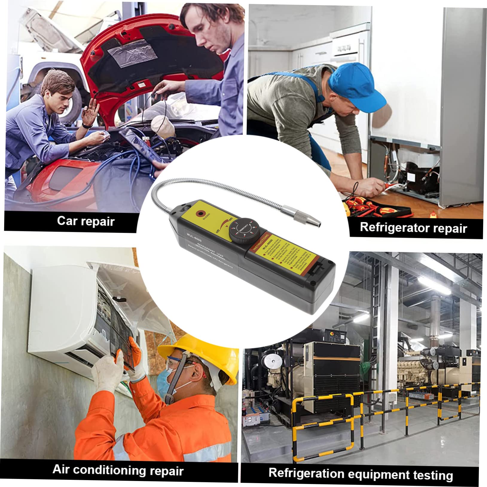 Operitacx 2 Stück Halogen Lecksuchgerät Kältemittel mit Einstellbarer Sensitivität und Automatischer Fehlervermeidung für HVAC Profis zur Präzisen Kältemittelerkennung