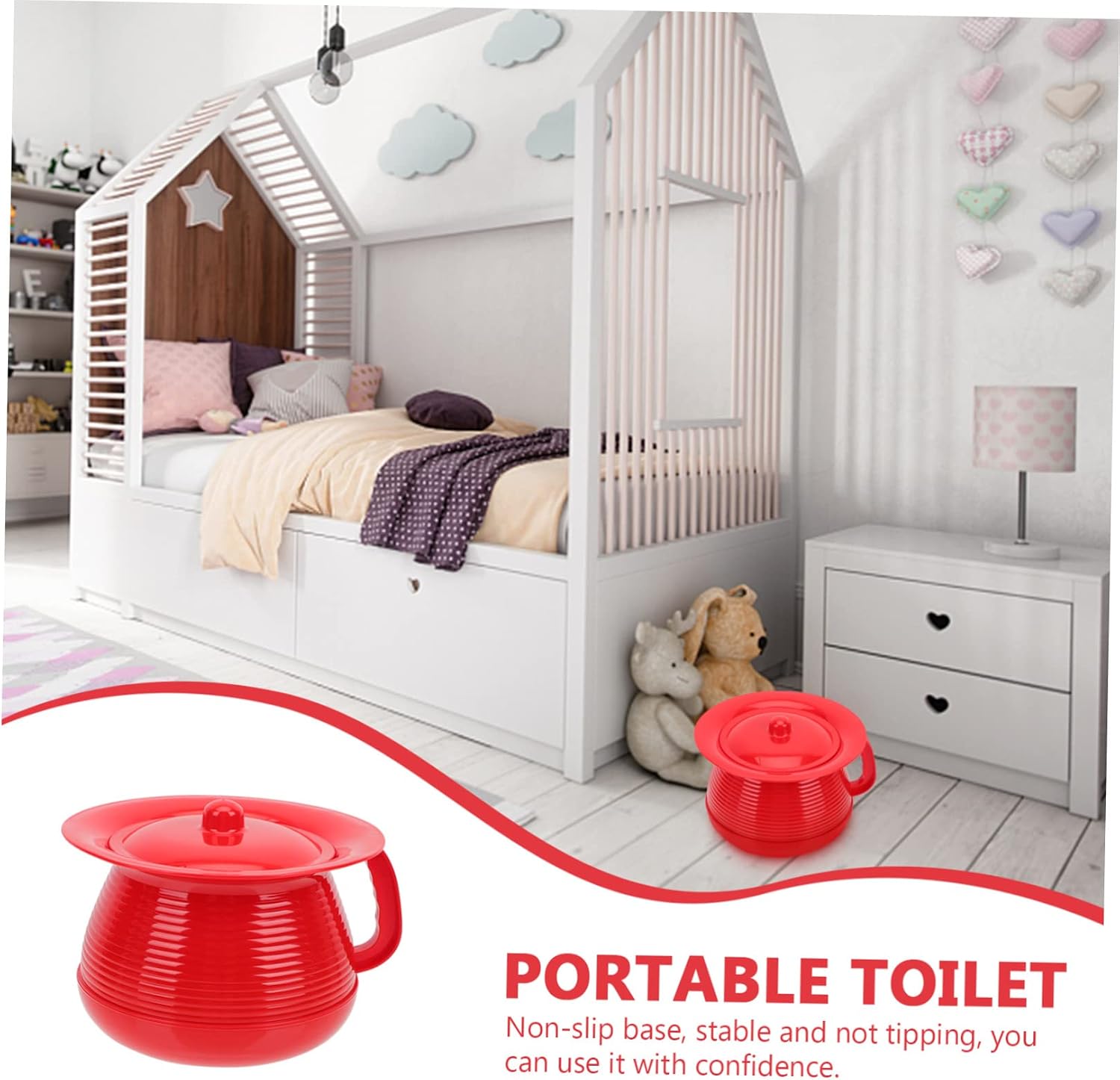Boys Potty Training Seat Thickened Urinal Pot Boys and Girls Urinal Camping Potty Long-Lasting Plastic