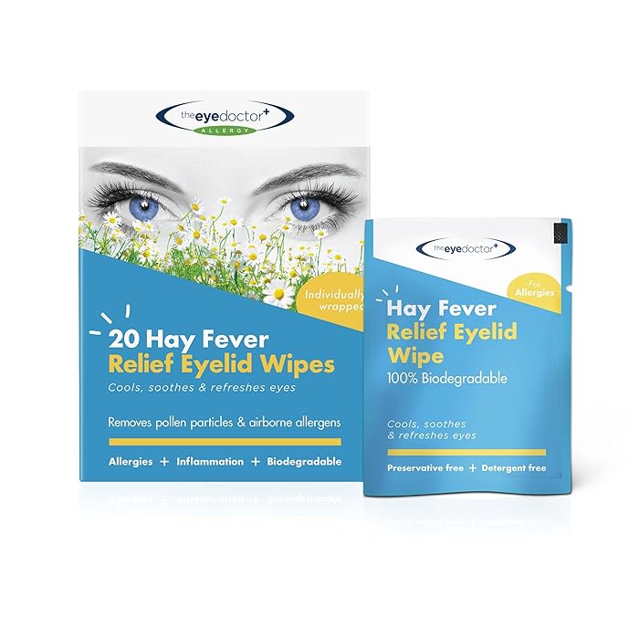 Buy The Eye Doctor Hay Fever Relief Eyelid Wipes 20x Single Use Eye