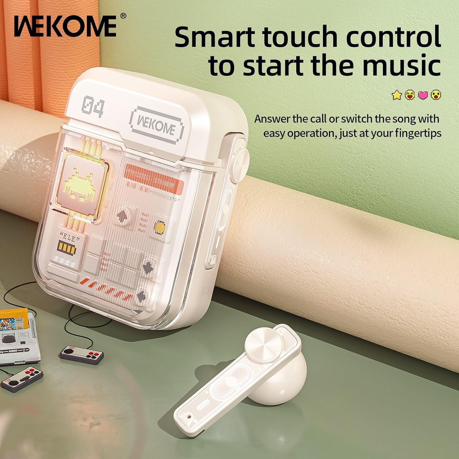 WEKOME Earbuds with Smart Touch Controls
