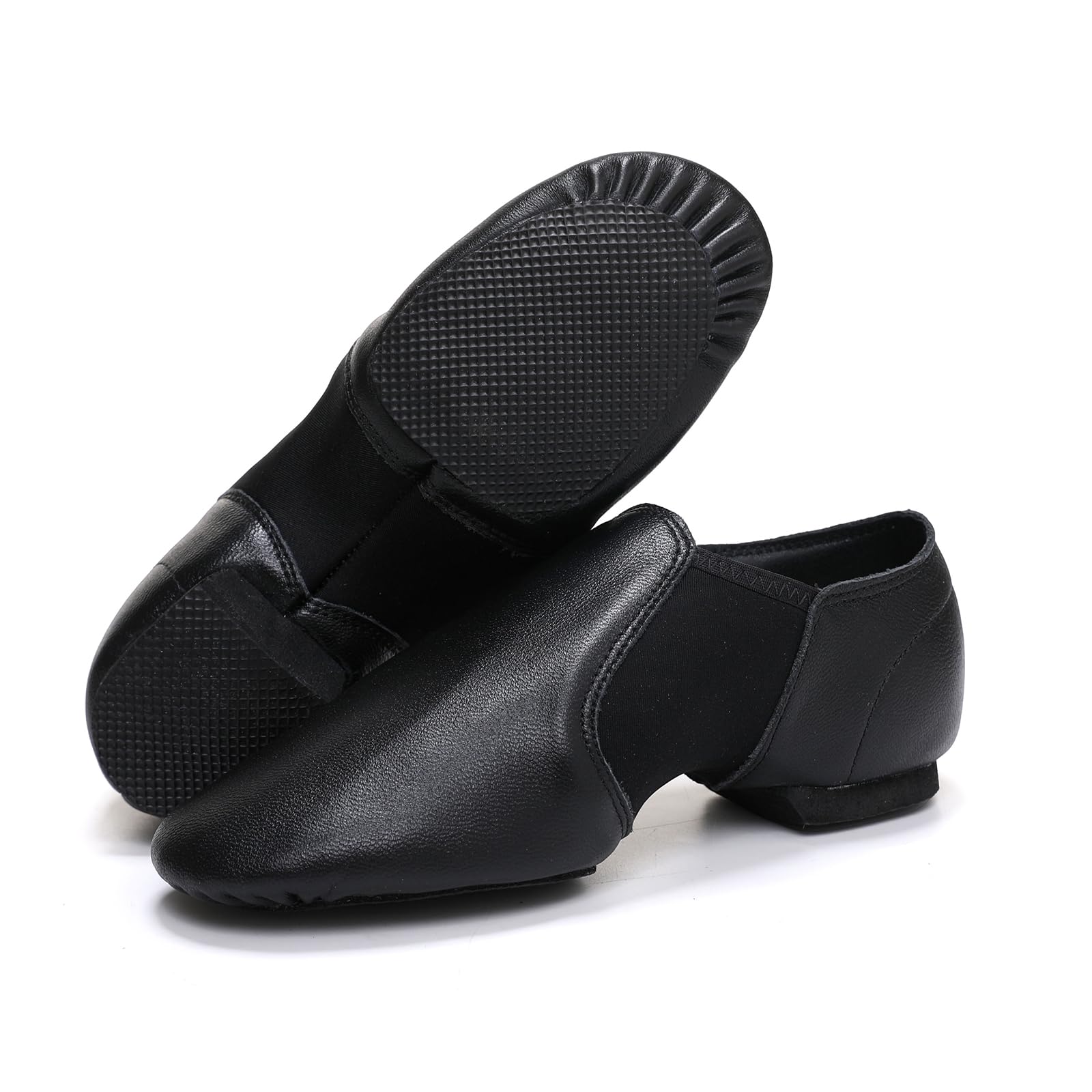 Jazzschuhe für Mädchen, Tanzschuhe, echtes Leder, Jazz-Tanzschuhe für Mädchen und Jungen (kleines Kind/großes Kind)