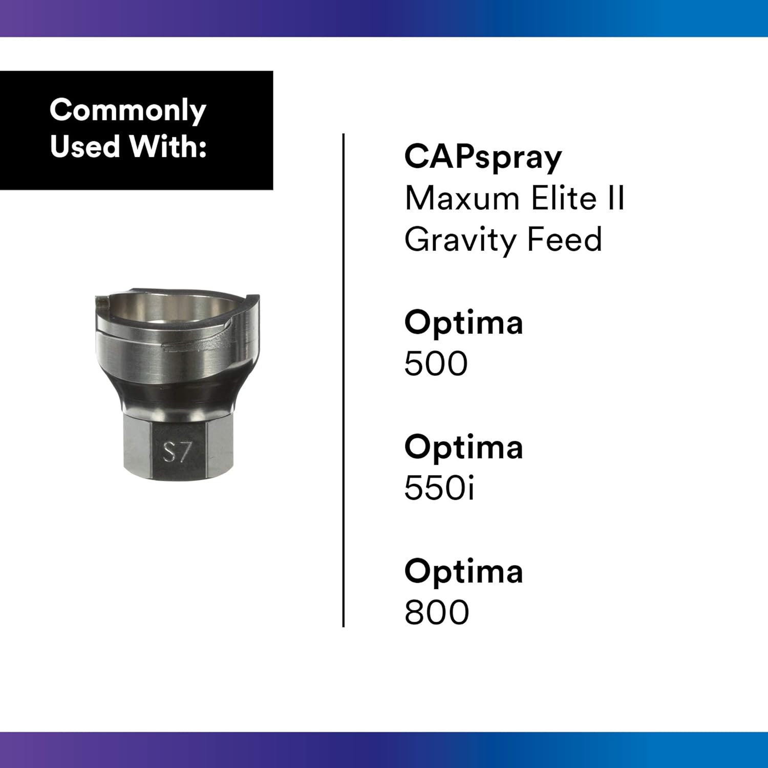 3M PPS 2.0 Spray Gun Adapter #S7, 26008, 3/8 Inch Female, 18 Thread NPS, Connects Select Accuspray, CAPspray, Optima and TranStar Paint Guns to PPS 2.0 Paint Spray System, 1 Pack