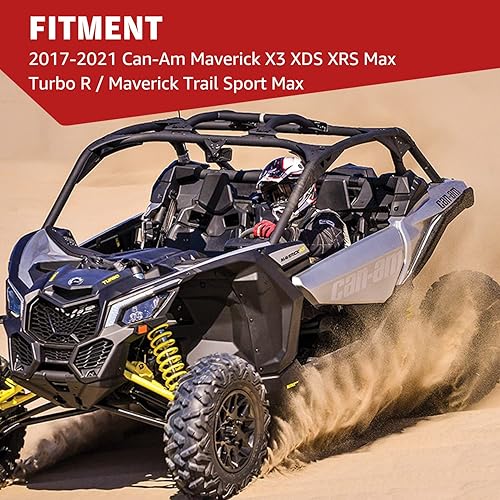 Miniatura 9 de HAKA TOUGH Luces LED delanteras X3, luces direccionales con luz blanca y amarilla para Can Am Maverick X3 XDS XRS Max Turbo RMaverick Trail Sport