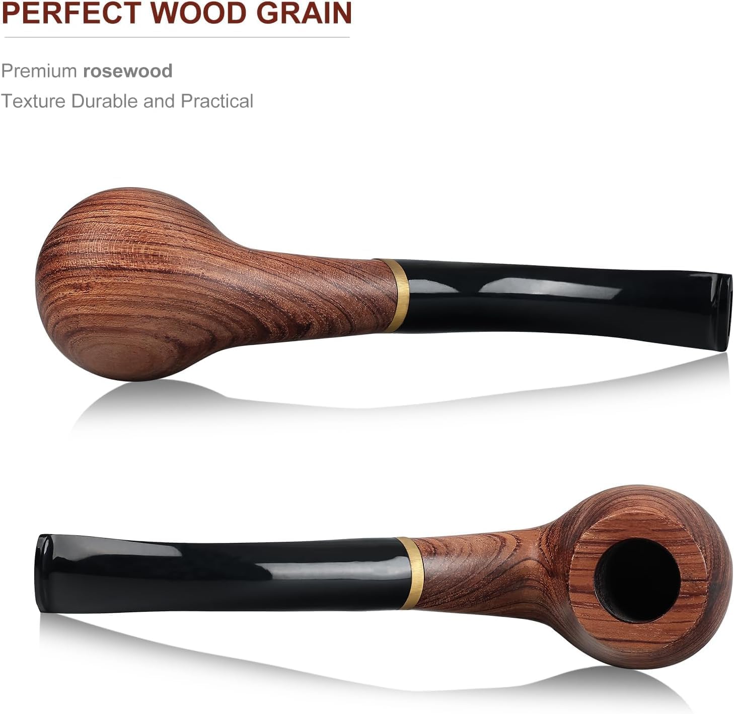 Tobacco Pipe Unique Artistic Design Personal Pipe, Ergonomic Easy Grip Decorative Accessory, Pipe Starter Kit for Beginner(Blue Color)