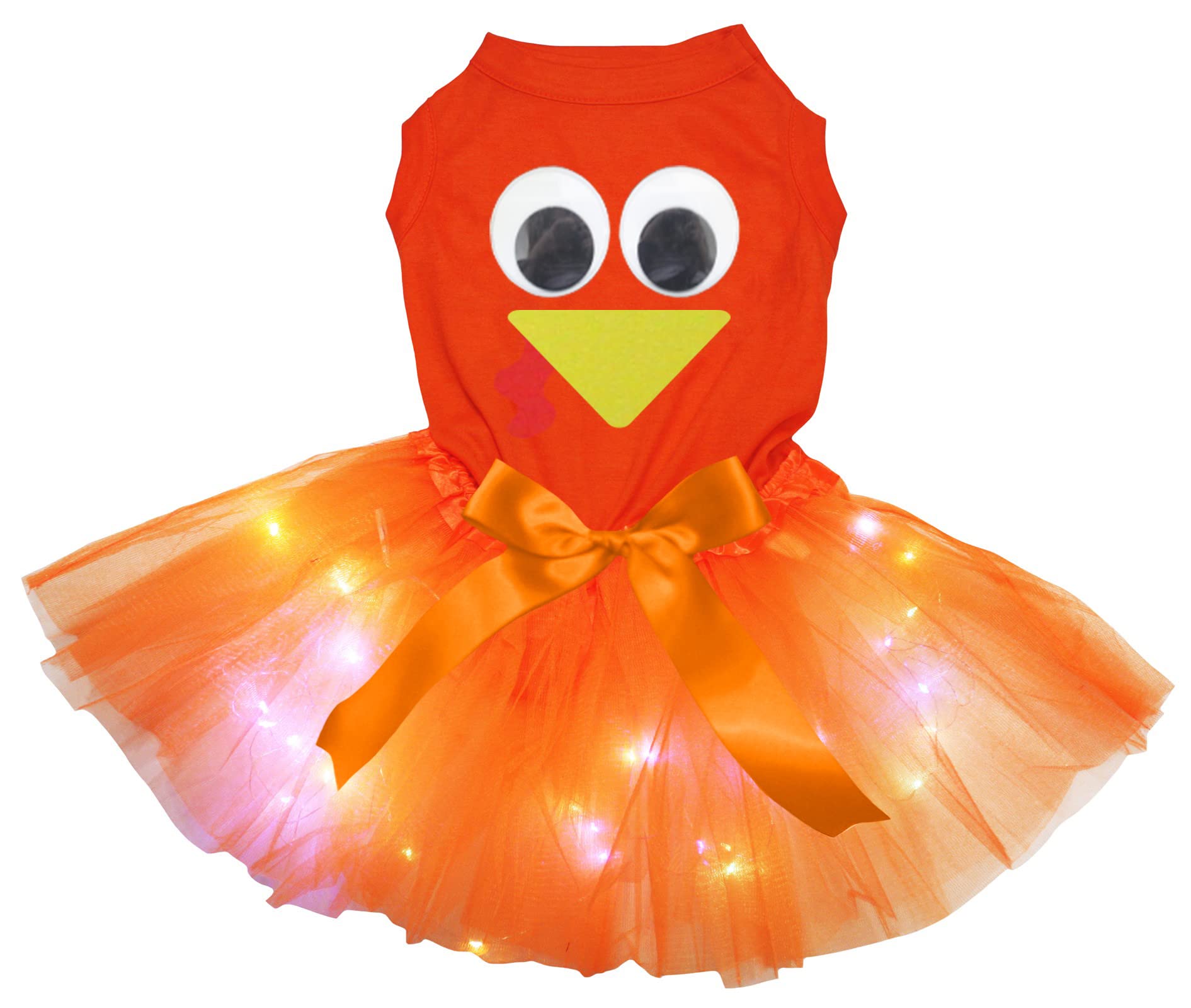 Robe pour chien Turquie LED orange XXXL vêtement de nuit pour grand chien