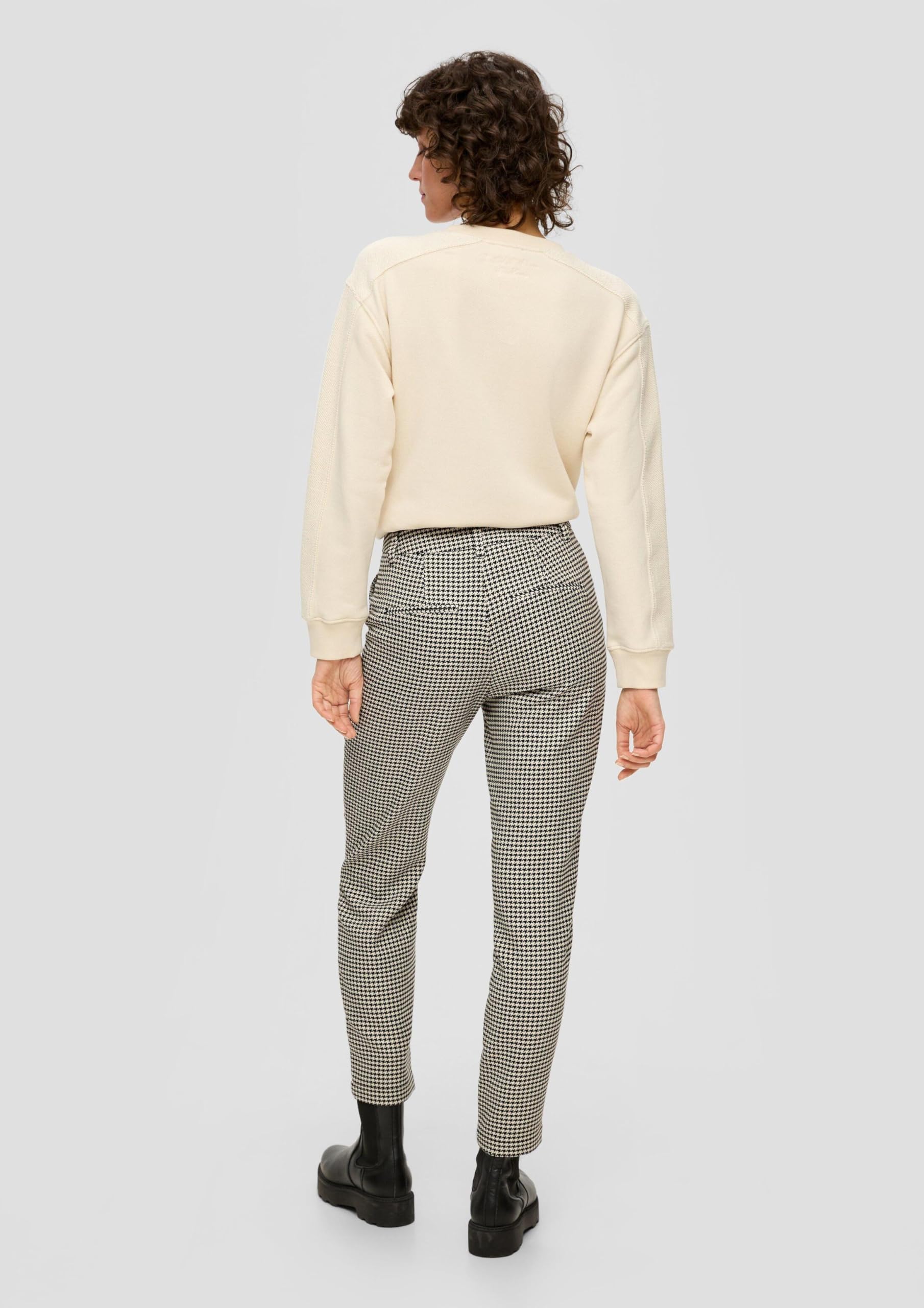 s.Oliver Damen Ankle Hose, kariert 2139134