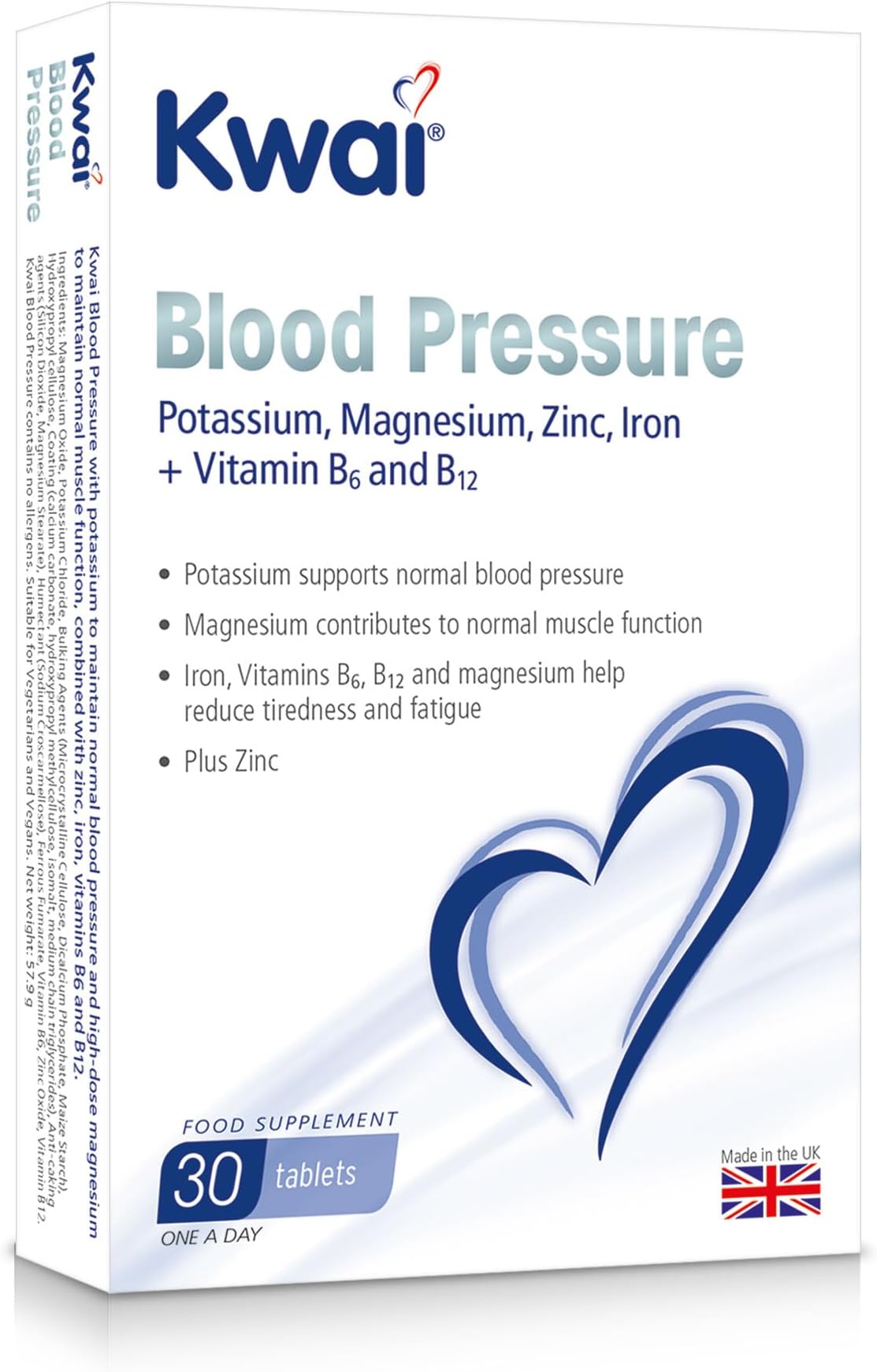 30 Tablets (Pack of 1) – Potassium Supports Normal Blood Pressure – Magnesium Contributes to Muscle Function – One A Day Supplement