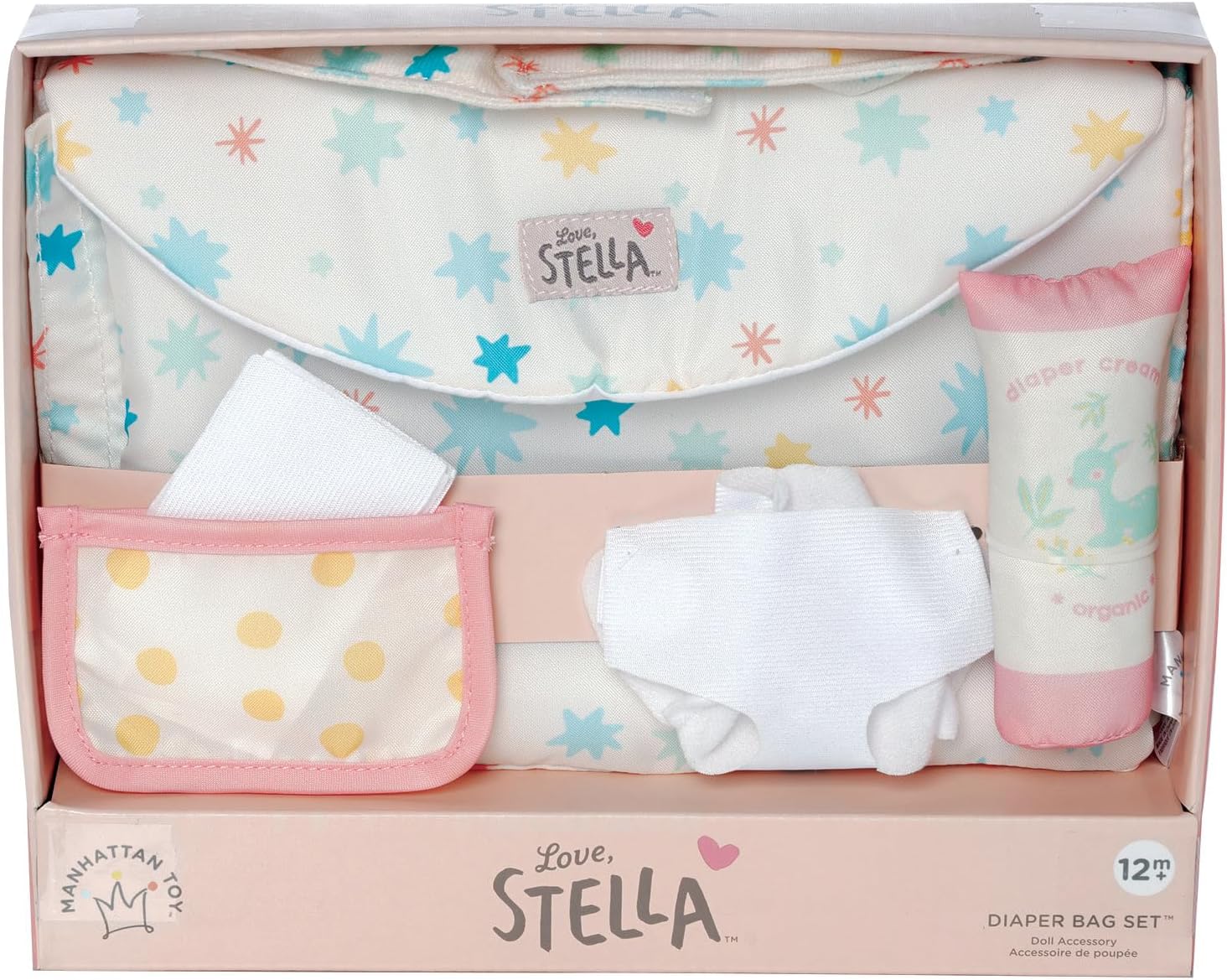 Love, Stella 6-Piece Diaper Bag Changing Mat Combo for Soft Dolls by Manhattan Toy