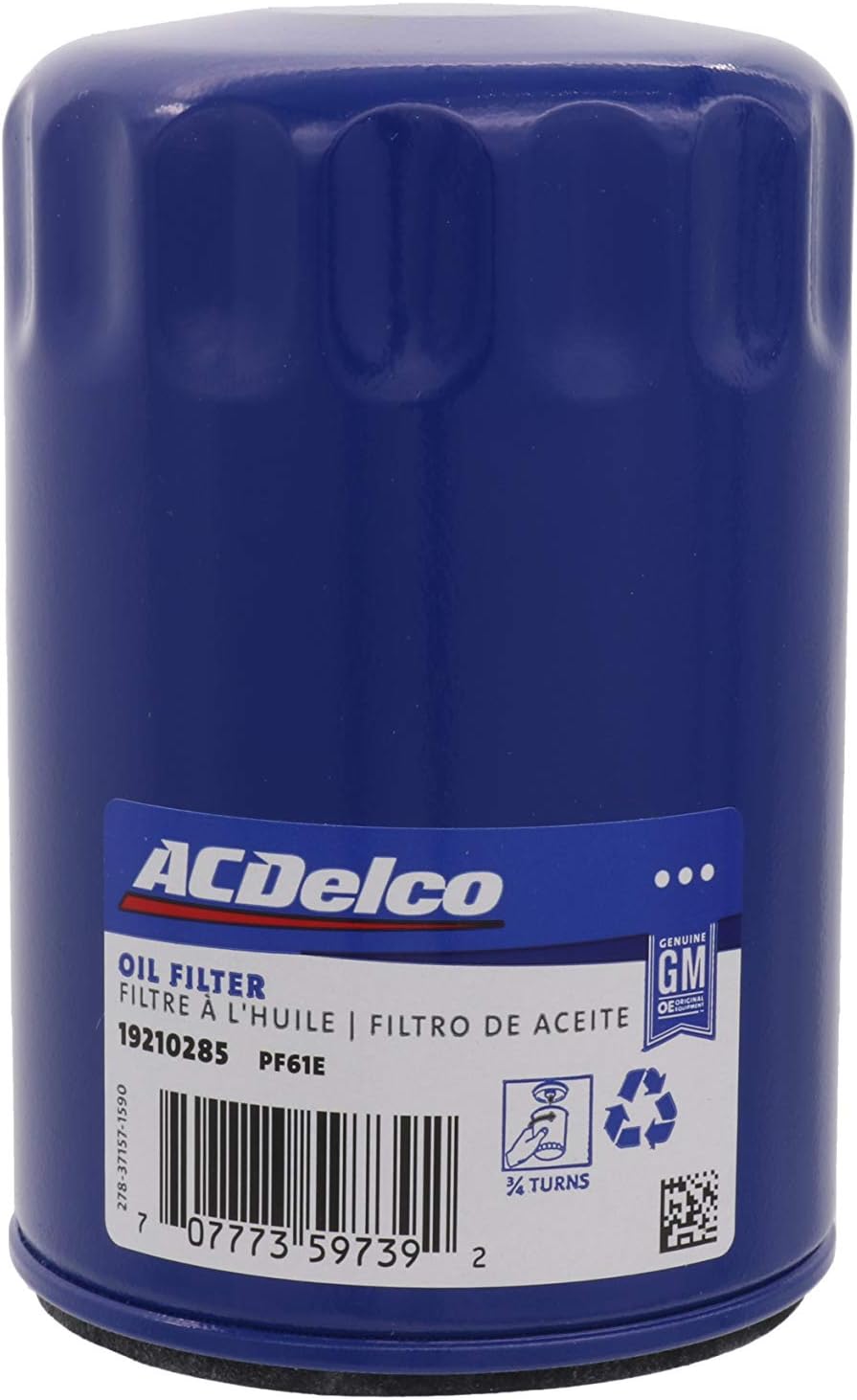 ACDelco PF61E GM Original Equipment Engine Oil Filter - OE Protection, 98% Efficiency for Chevy GMC Buick Cadillac