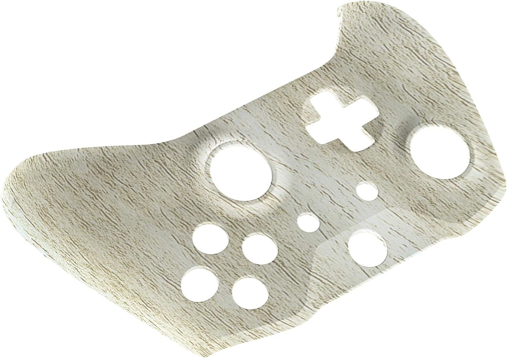 eXtremeRate Pine Wood Grain Patterned Front Housing Shell Faceplate for Xbox One S & Xbox One X Controller Model 1708 - Controller NOT Included