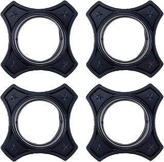 Pastlla 4 piezas de micrófono anti-rodamiento, anticaídas, anillo antideslizante, anillo de protección rodante, accesorios para micrófono, color negro