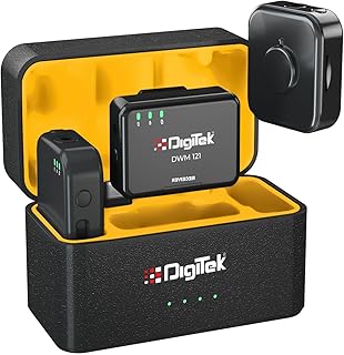 Digitek DWM 121 Wireless Microphone System, TF Card Support, Type C & LTC Connector, 80M Range, 4.5Hr Run Time, Record wit... Price In India