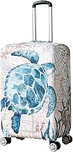 HOKIPO Suitcase Covers for Trolley Suitcase, 220gsm Durable and Washable, Large (26-27inch) - Ocean Turtle (AR-6345-D7)